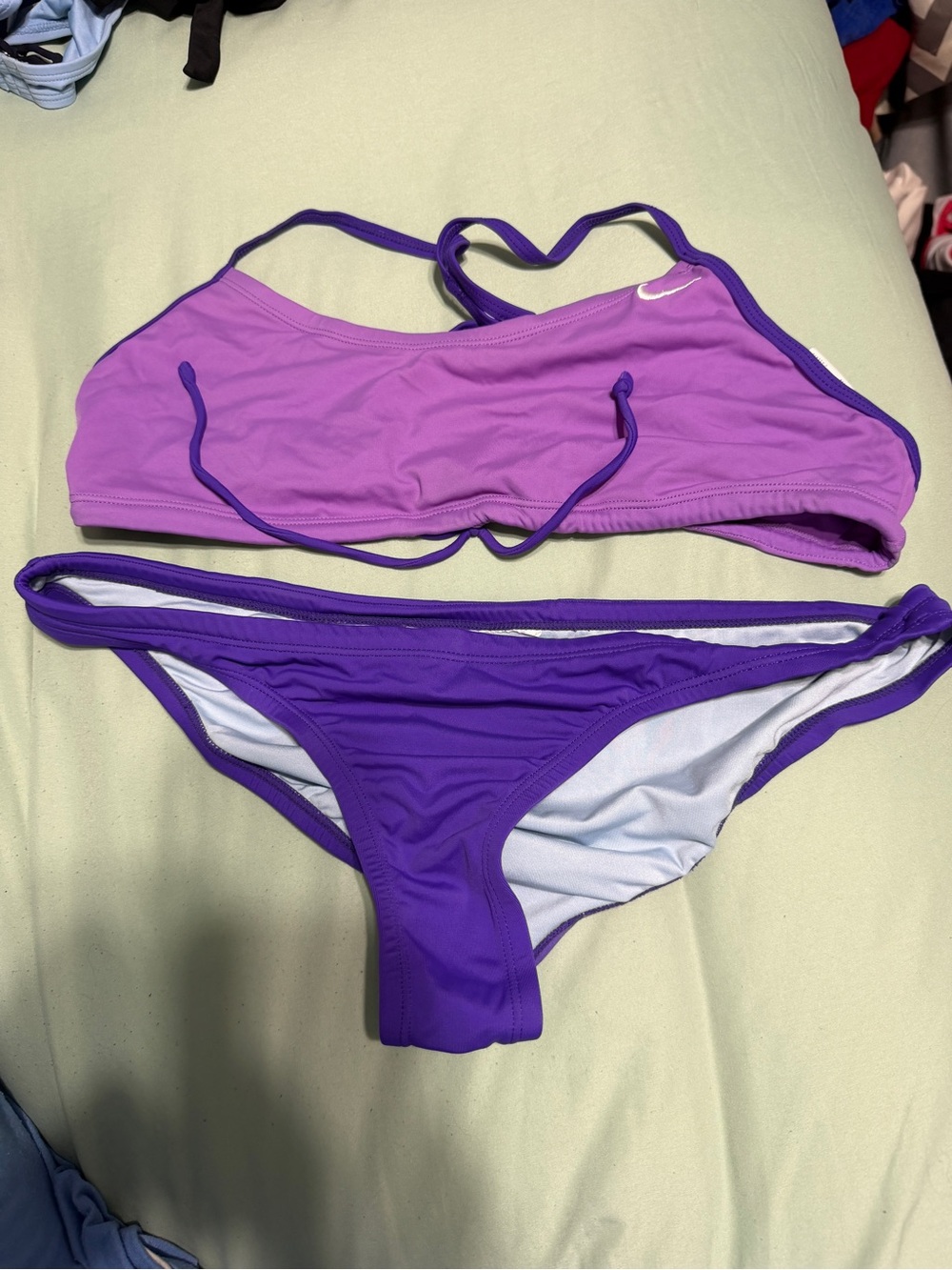 Nike Two-Piece Sport Bikini in Light and Dark Purple